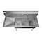 Koolmore 3 Compartment Stainless Steel NSF Commercial Kitchen Sink with Large Drainboard SC121610-16L3 - alternate 8